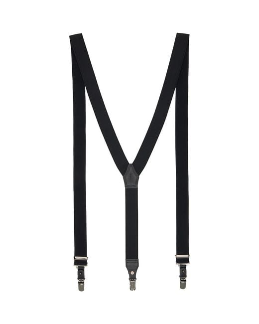 Yohji Yamamoto Blue Woolly Spin Tape 30Mm 2Way Suspenders for men