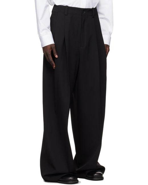 メンズ Off-White c/o Virgil Abloh ブラック ウール テーラードパンツ Black