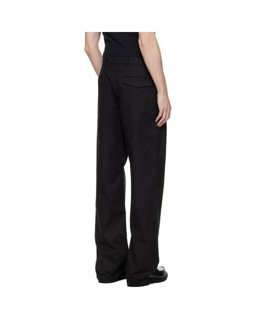 Rier Black Cotton Trousers for men