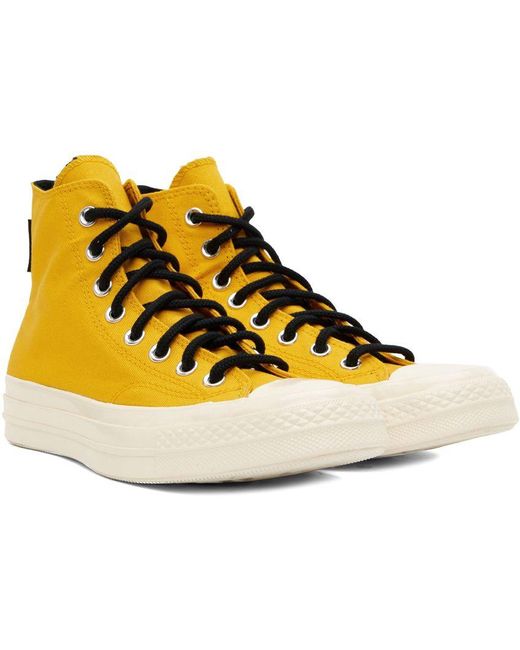 Converse Yellow Chuck 70 Gtx Hi Sneakers in Black for Men Lyst