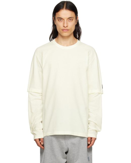 メンズ Y-3 オフホワイト レイヤード 長袖tシャツ ホワイト | Lyst