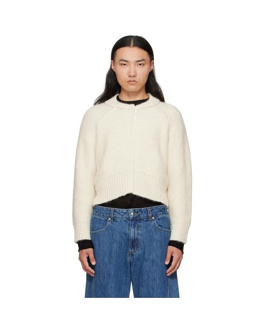 Eckhaus Latta Blue Off- Fisherman's Cardigan for men