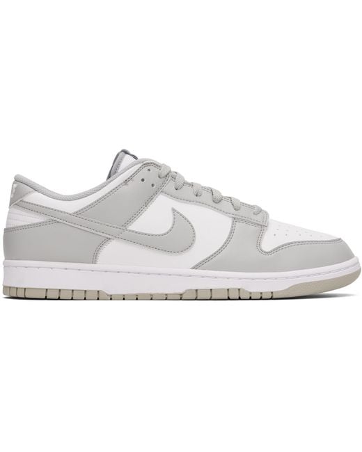 Nike White Dunk Low Retro Sneakers for men