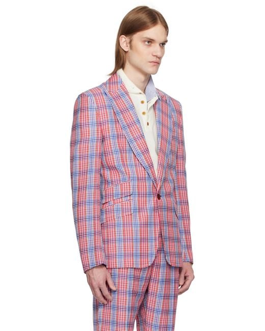 Vivienne Westwood Pink One Button Blazer for men
