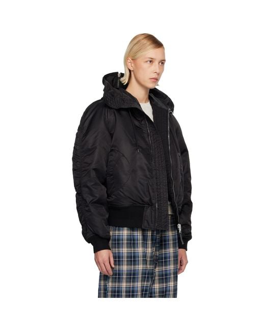 ERL Black Flight Bomber Jacket
