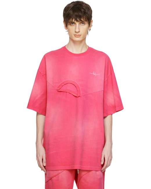 Feng Chen Wang Pink 2-in-1 T-shirt for men