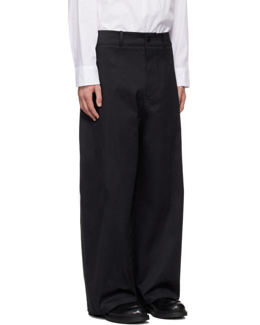 SAGE NATION Black Welt Trousers for men