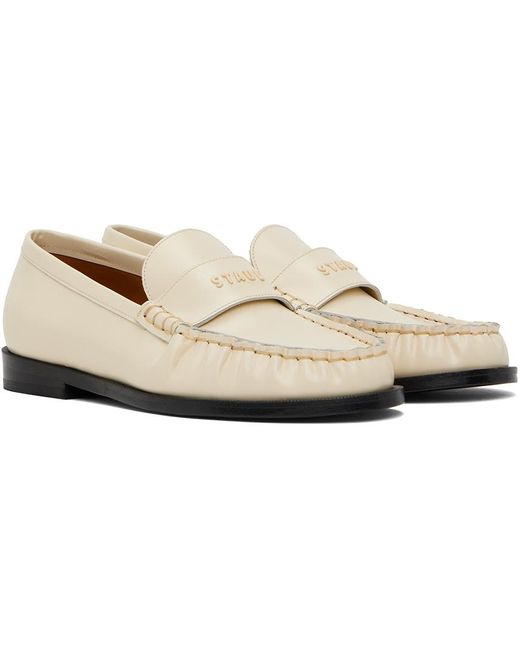 Staud Black Off-white Loulou Loafers