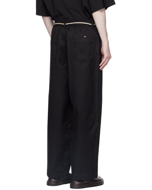 EMPORIO ARMANI pants in stretch cotton  Black  Emporio Armani pants  3R1PC51NRKZ online on GIGLIOCOM