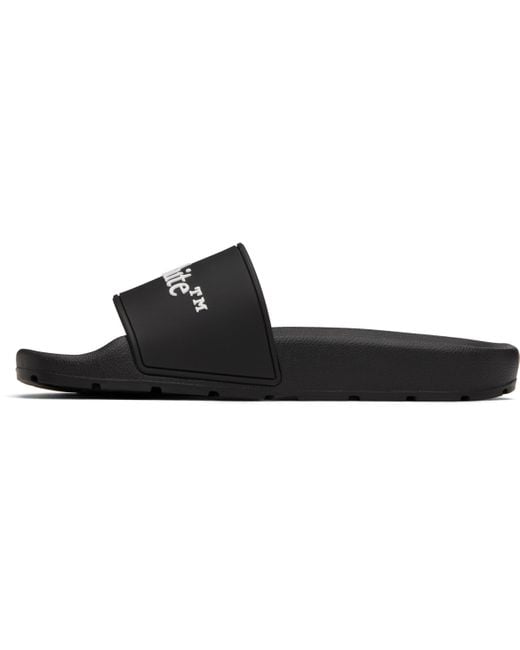 Off-White c/o Virgil Abloh Black Bookish Pool Slides for men