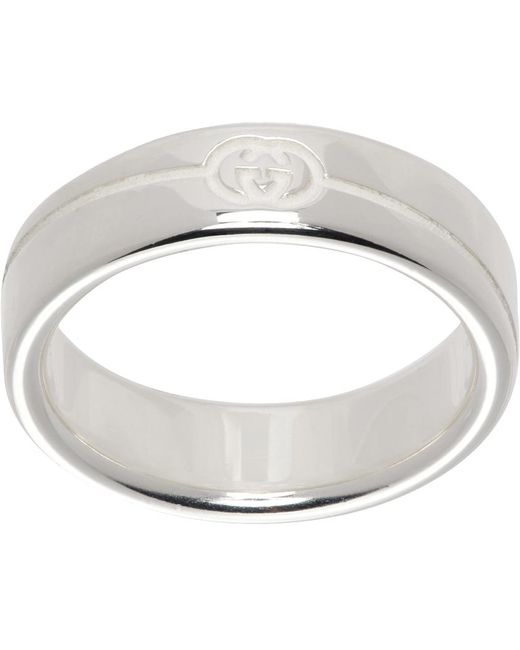 Gucci White Tag Sterling Ring