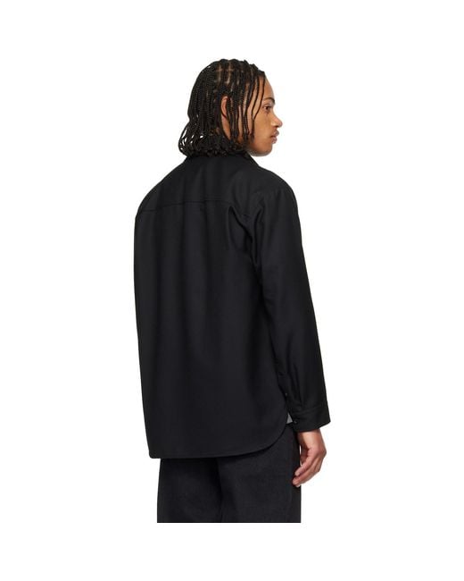 A.P.C. Black Malaury Overshirt for men