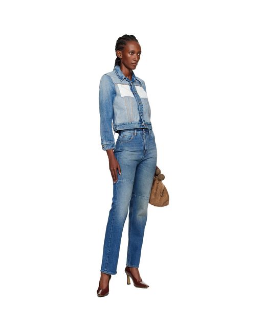 MM6 by Maison Margiela Blue Reversed Denim Jacket