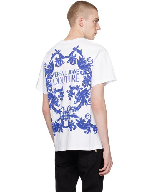 Versace White Printed T-shirt for men
