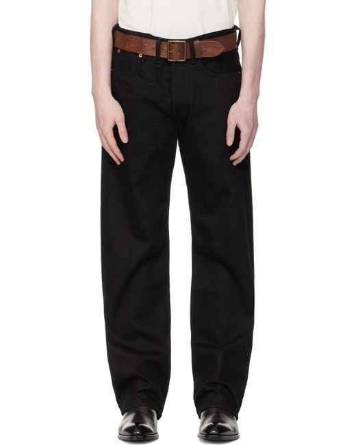 RRL メンズ ブラック Vintage 5-Pocket セルビッジジーンズの通販はau