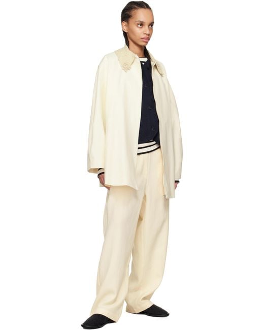 Blouson Blanc Cassé À Col En Crochet Cordera en coloris Natural