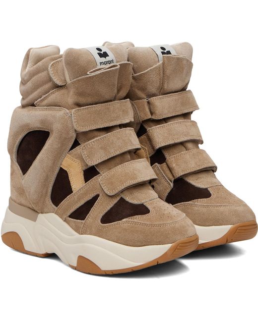 Isabel Marant Brown Balskee Sneakers