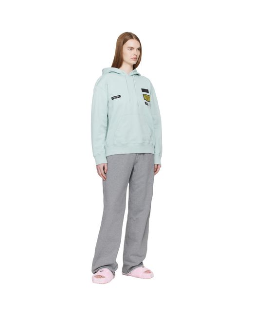 MM6 by Maison Margiela Gray Wide-Leg Cotton Trousers