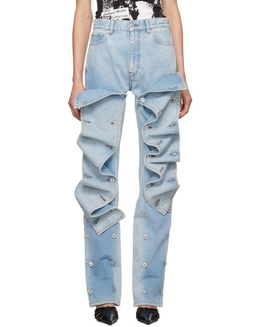 Y. Project Blue Snap Off Jeans