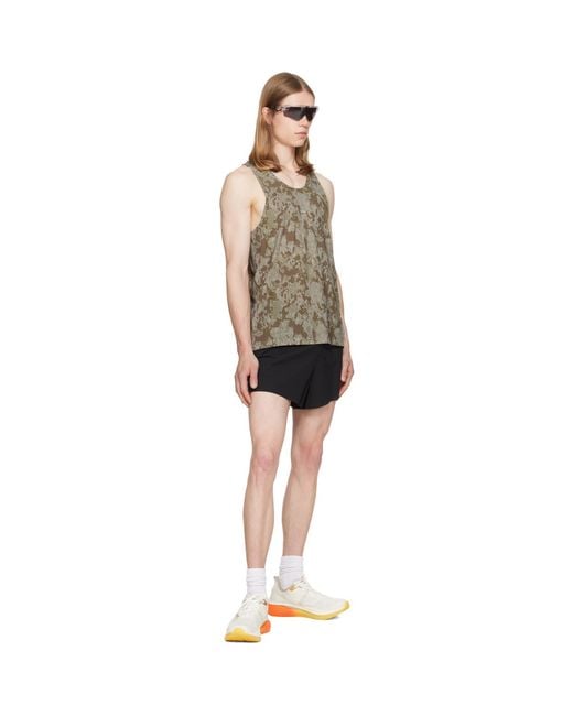Satisfy Multicolor Khaki Space‑O Singlet Tank Top for men