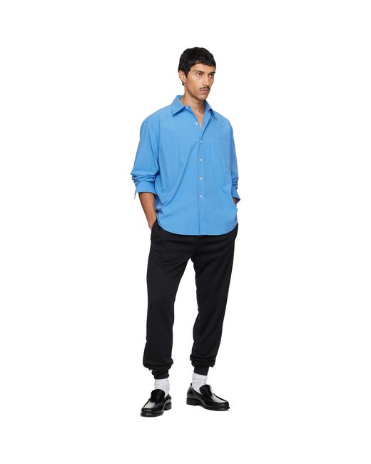 MM6 by Maison Margiela Blue Drawstring Sweatpants for men