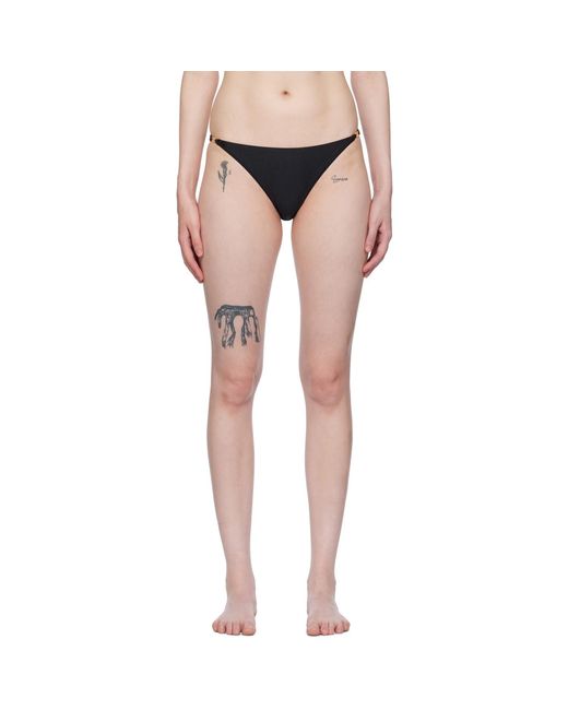 Ganni Black Emblem Bikini Bottom