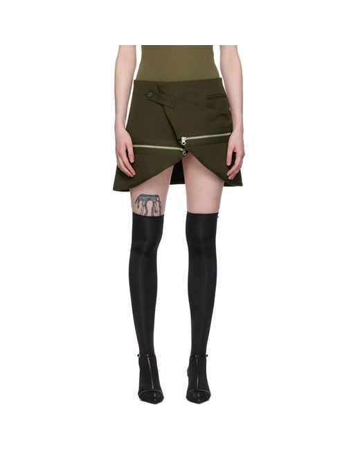 Courreges Black Modular Miniskirt