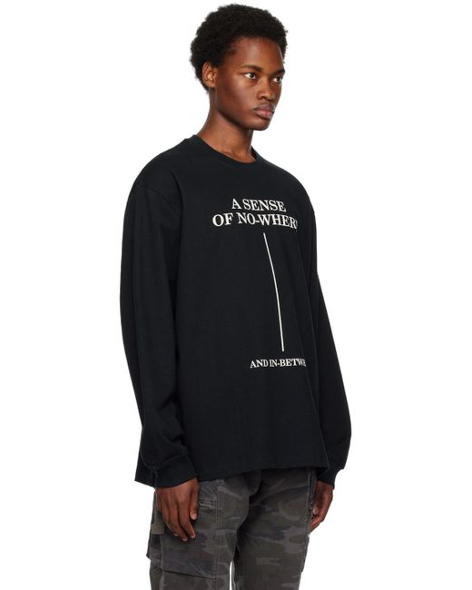 Song For The Mute Black 'a Sense Of Nowhere' Sweatshirt for men