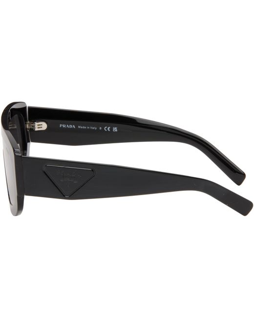 Prada Gray Shield Sunglasses for men