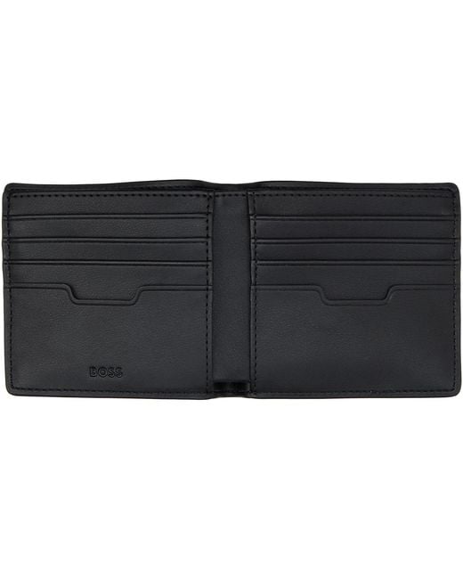 Boss Black Logo-Lettering Wallet for men