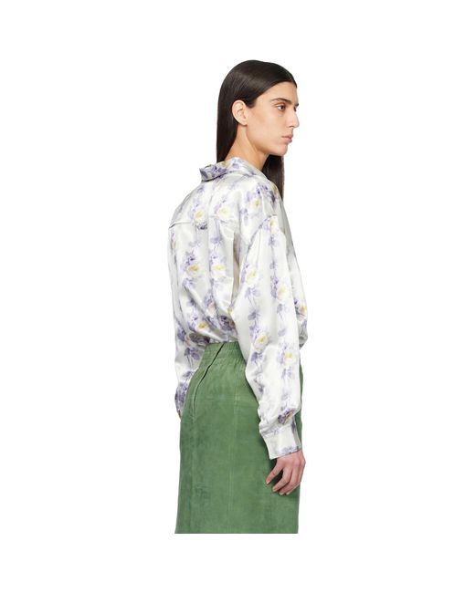 MERYLL ROGGE Green Off- Classic Shirt
