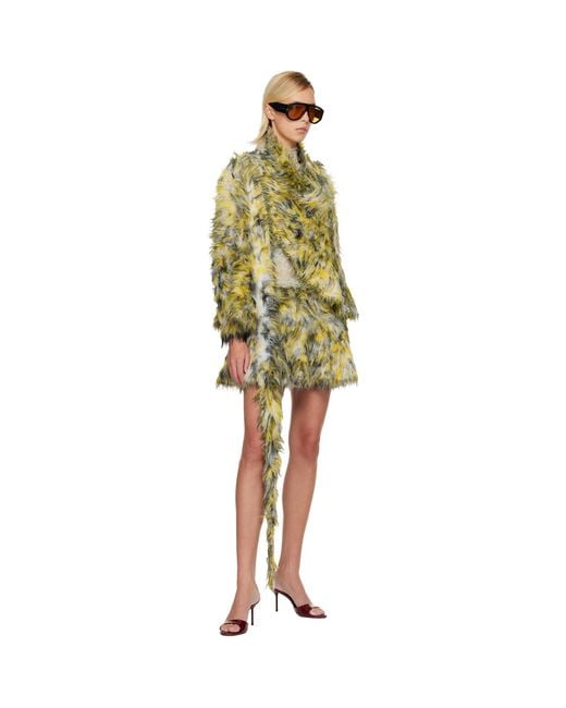 DIESEL Yellow M-Astrella Miniskirt