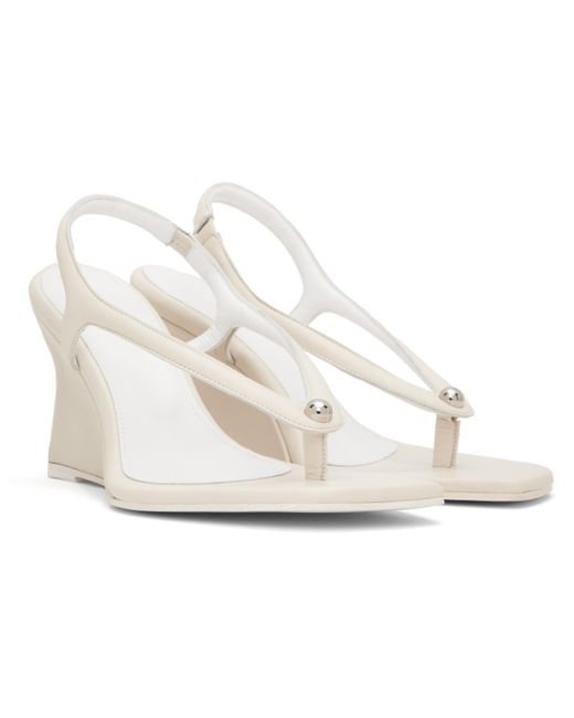 Paris Georgia Black Off- Valentina Wedge Heeled Sandals