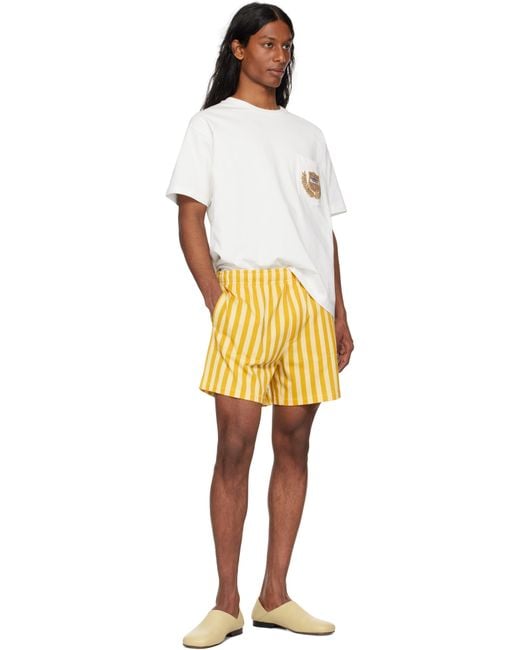 メンズ Bode オフホワイト Sportsman パッチポケット Tシャツ White