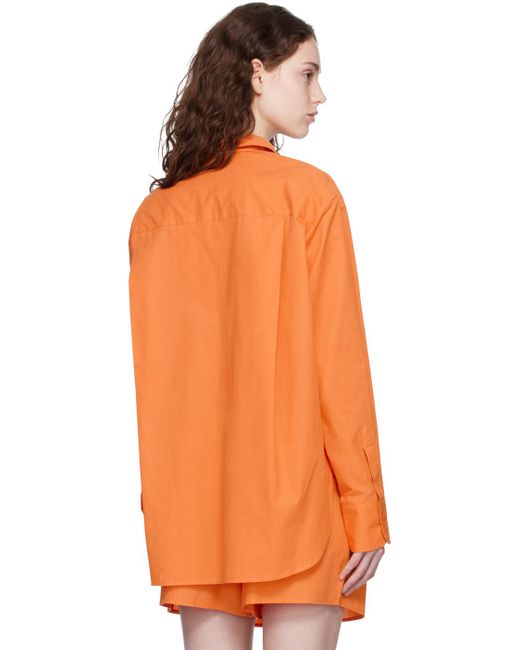 Frankie Shop Orange Lui Shirt