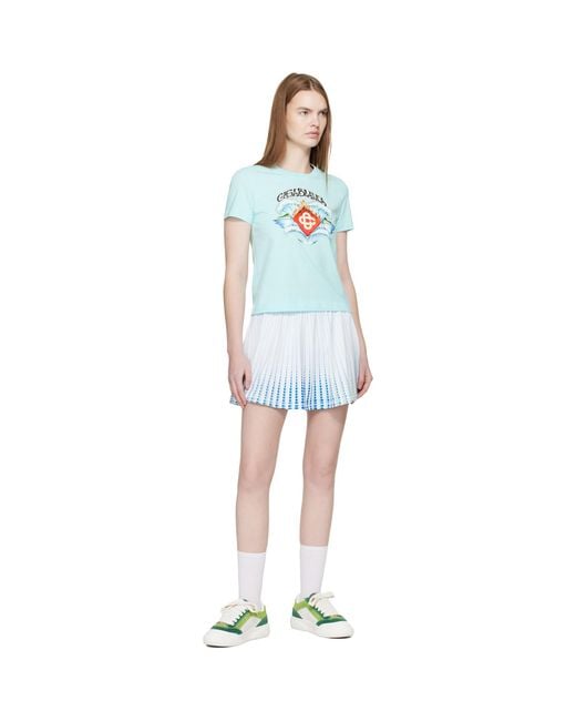 Casablanca Blue Fitted T-Shirt