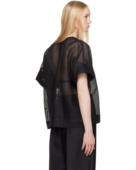 Issey Miyake Black Papyrus T-Shirt
