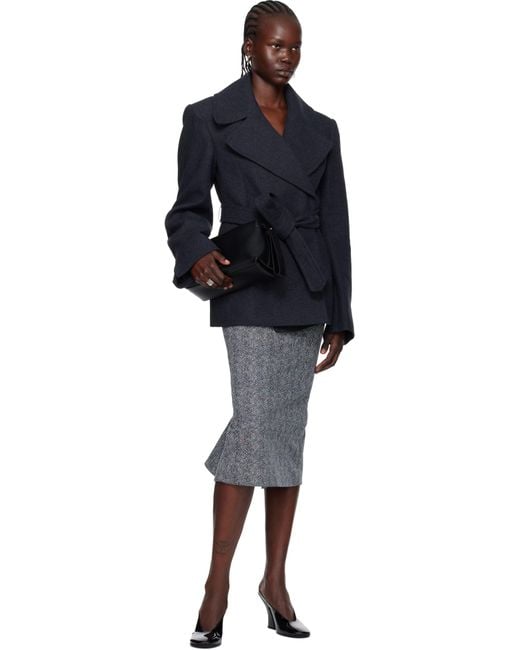 Givenchy Black Maple Seed Earrings