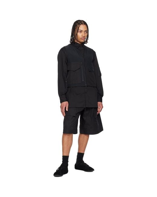 Y-3 Black Tactical Utility Vest for men