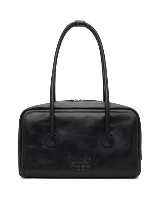 MARGE SHERWOOD Black Soft Boston Bag