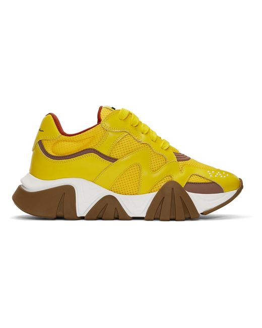 Versace Yellow Squalo Sneakers for men
