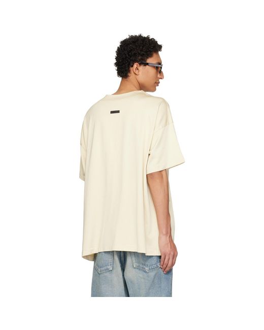 Fear Of God Natural Off- Cotton Rayon T-Shirt for men
