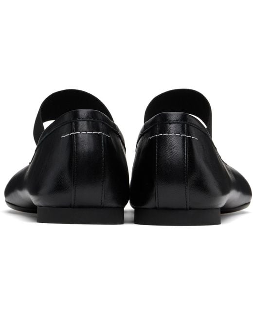 MM6 by Maison Margiela Black Anatomic Ballerina Flats