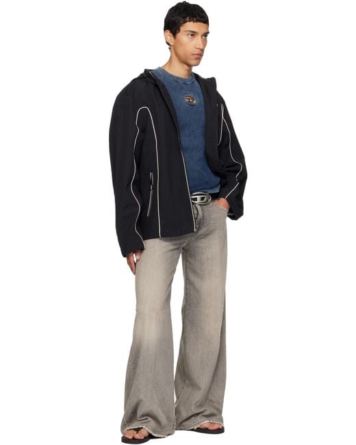 メンズ DIESEL ブラック Sa-Rio ビーチサンダル Black