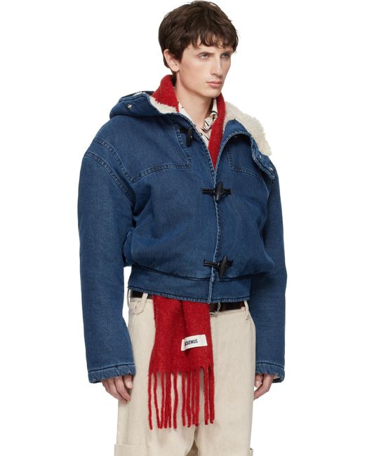 Jacquemus Blue 'The De-Nîmes' Duffle Denim Jacket for men