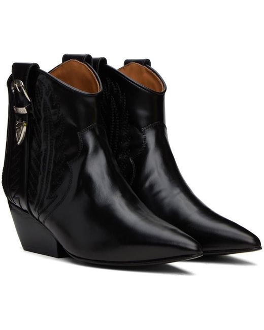 Toga Black Polido Ankle Boots