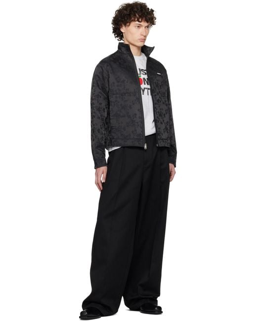 Coperni Black Jacquard Zipped Jacket for men