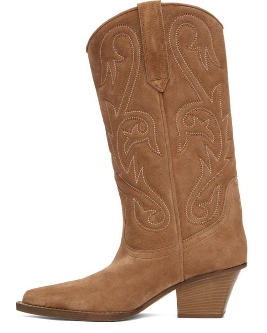 Paris Texas タン Jacinta Embroidered 60 ブーツ Brown