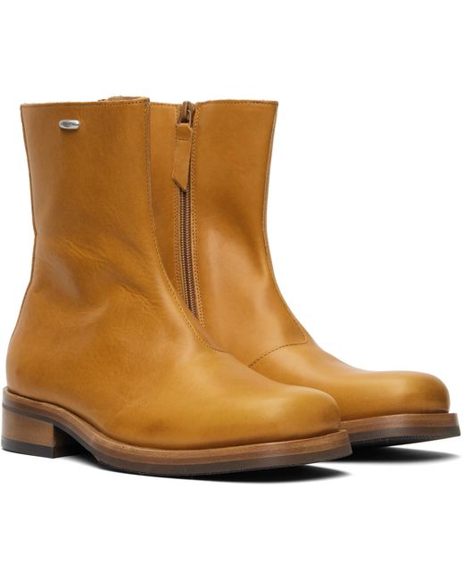 Our Legacy Brown Tan Camion Boots for men