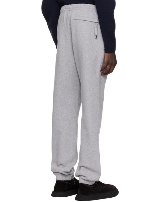 Pantalon de jogging en coton biologique à logo imprimé Jacquemus pour homme en coloris Gray